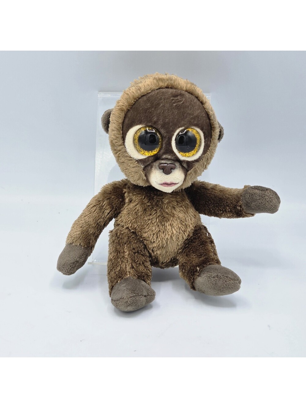 Ty Beanie Boos Chessie Monkey Plush Stuffed Animal Toy Brown Big Eyes 8” 2022